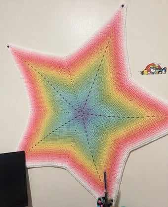 Handmade Crochet Star Blanket