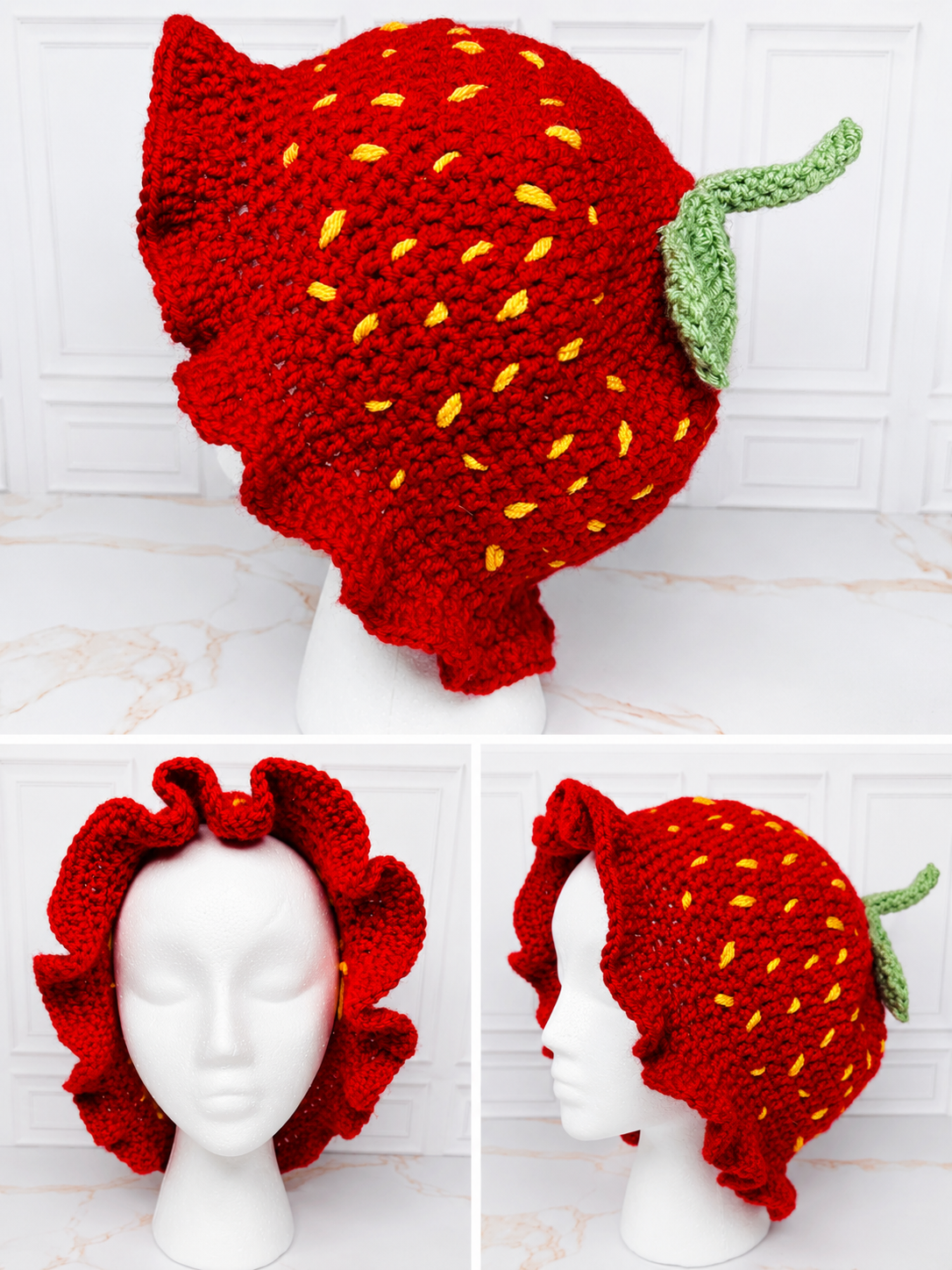 Strawberry Crochet Hat