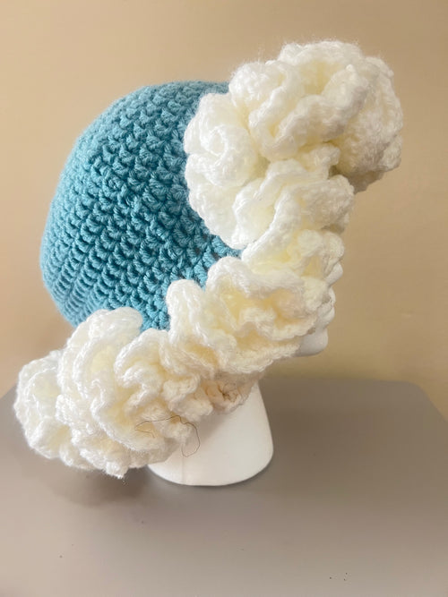 Crochet Ruffle Hat