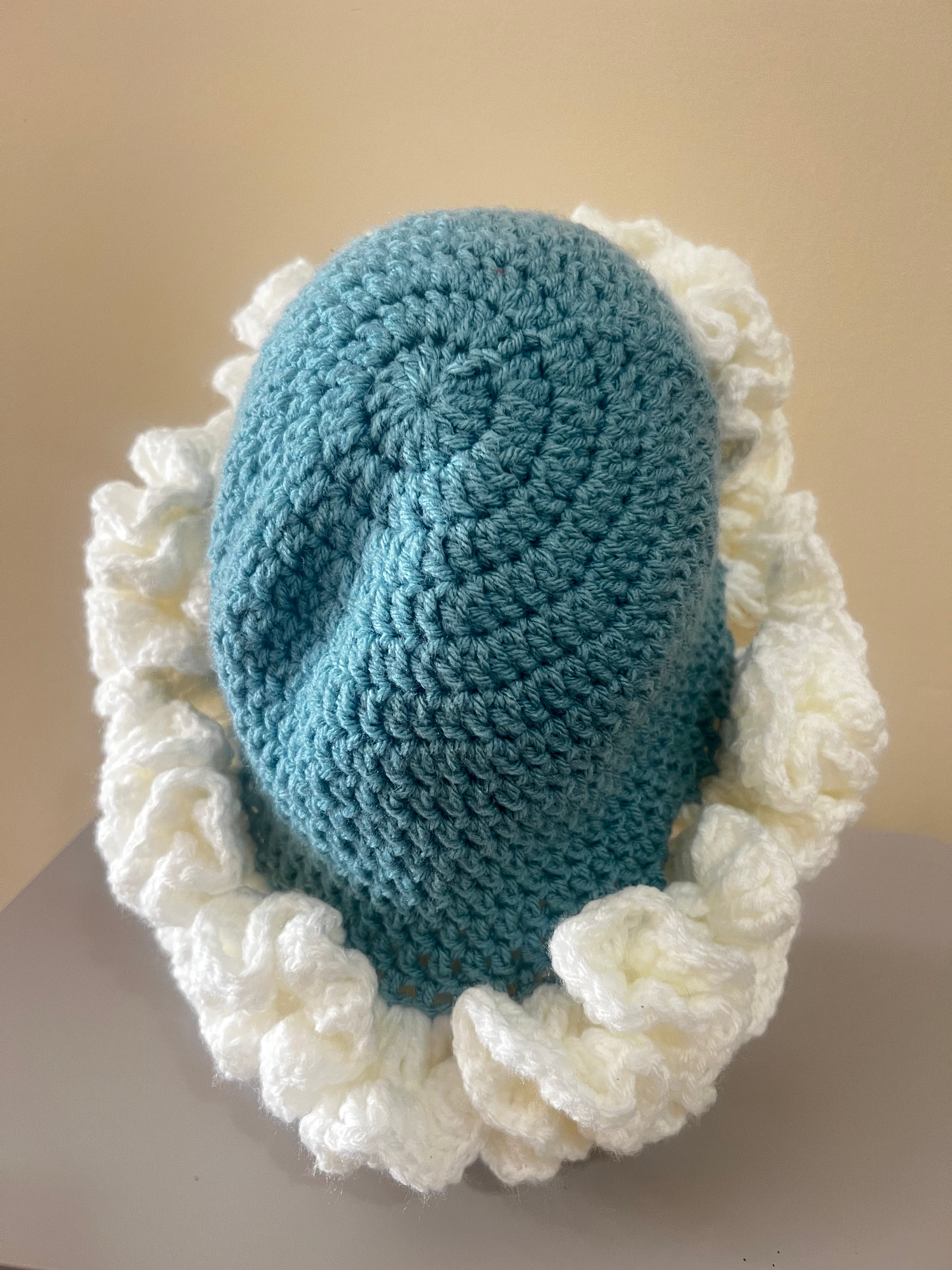 Crochet Ruffle Hat